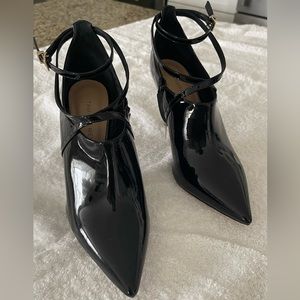 Tamara Mellon Patent Leather Booties.
